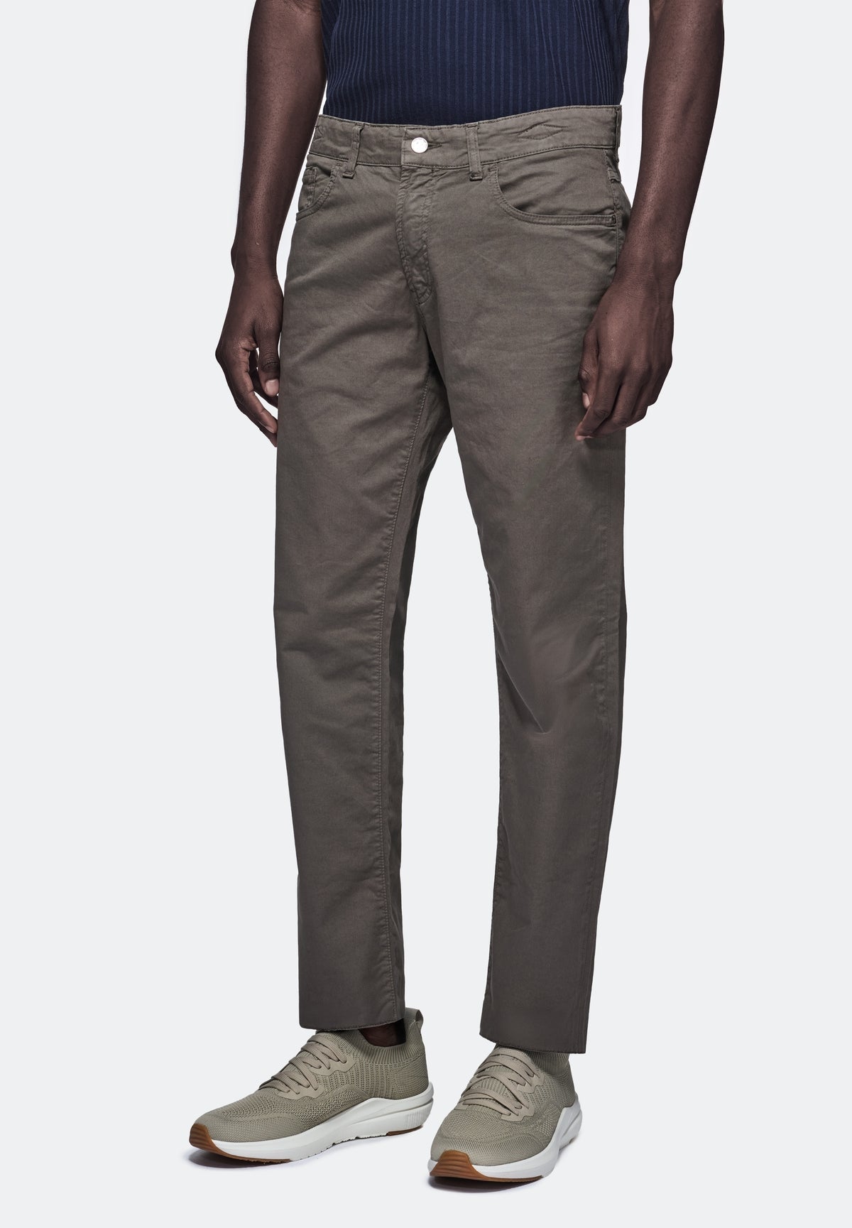 Femficksbyxor i gabardin