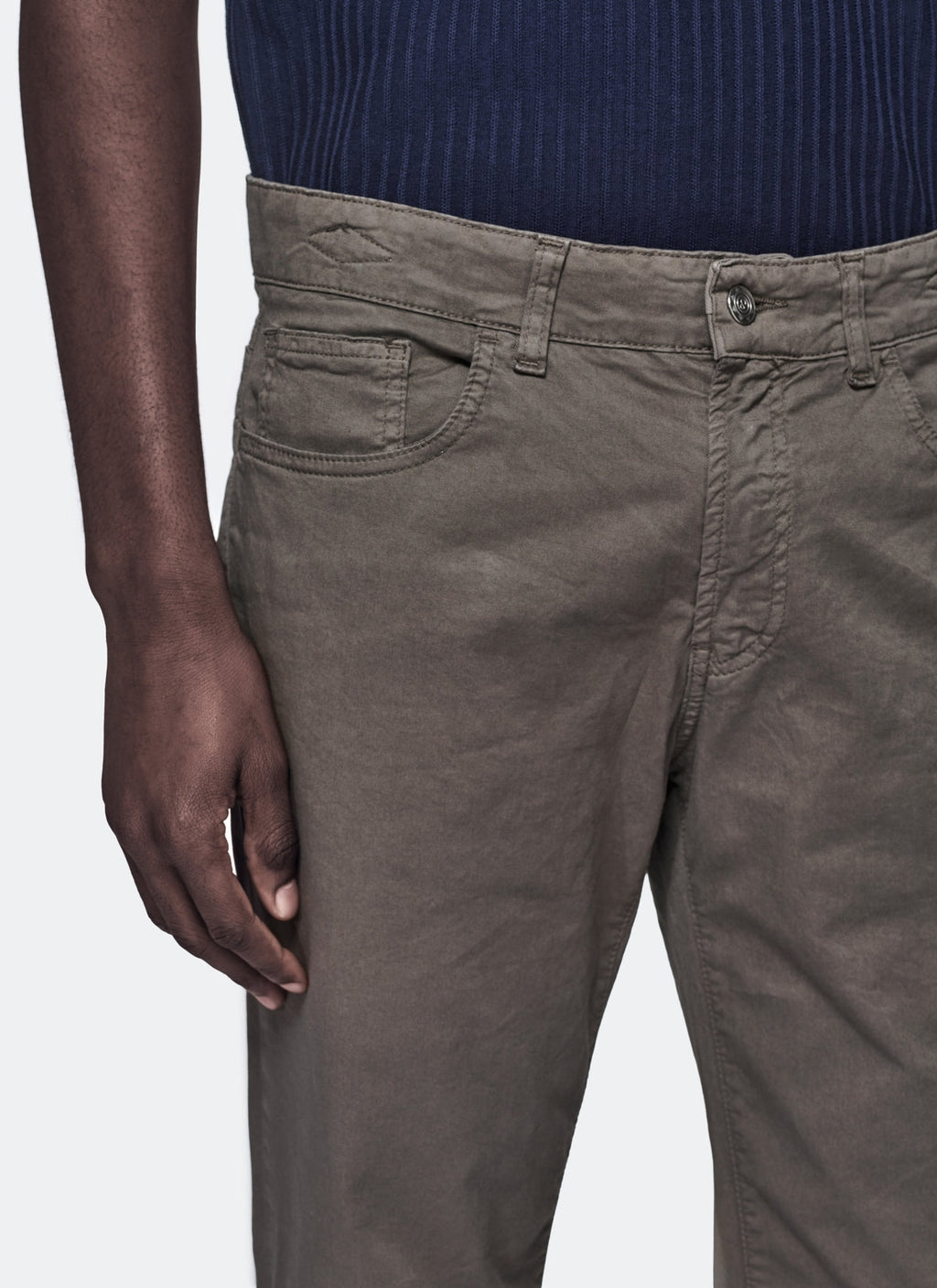 Femficksbyxor i gabardin