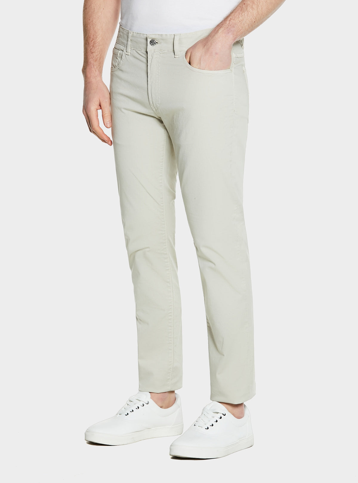 Femficksbyxor i gabardin