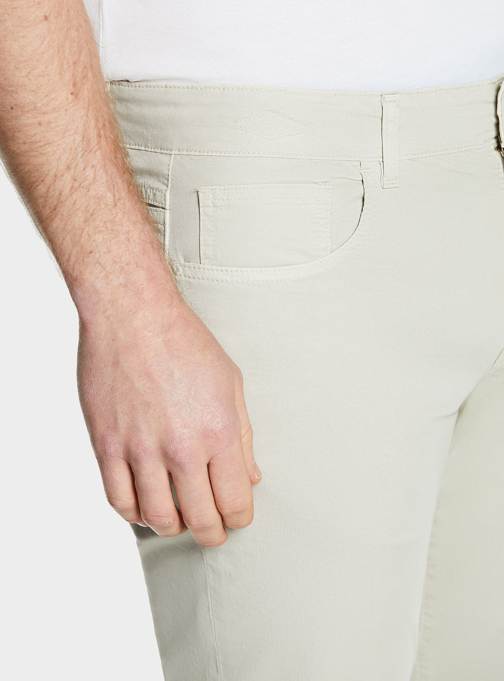 Femficksbyxor i gabardin
