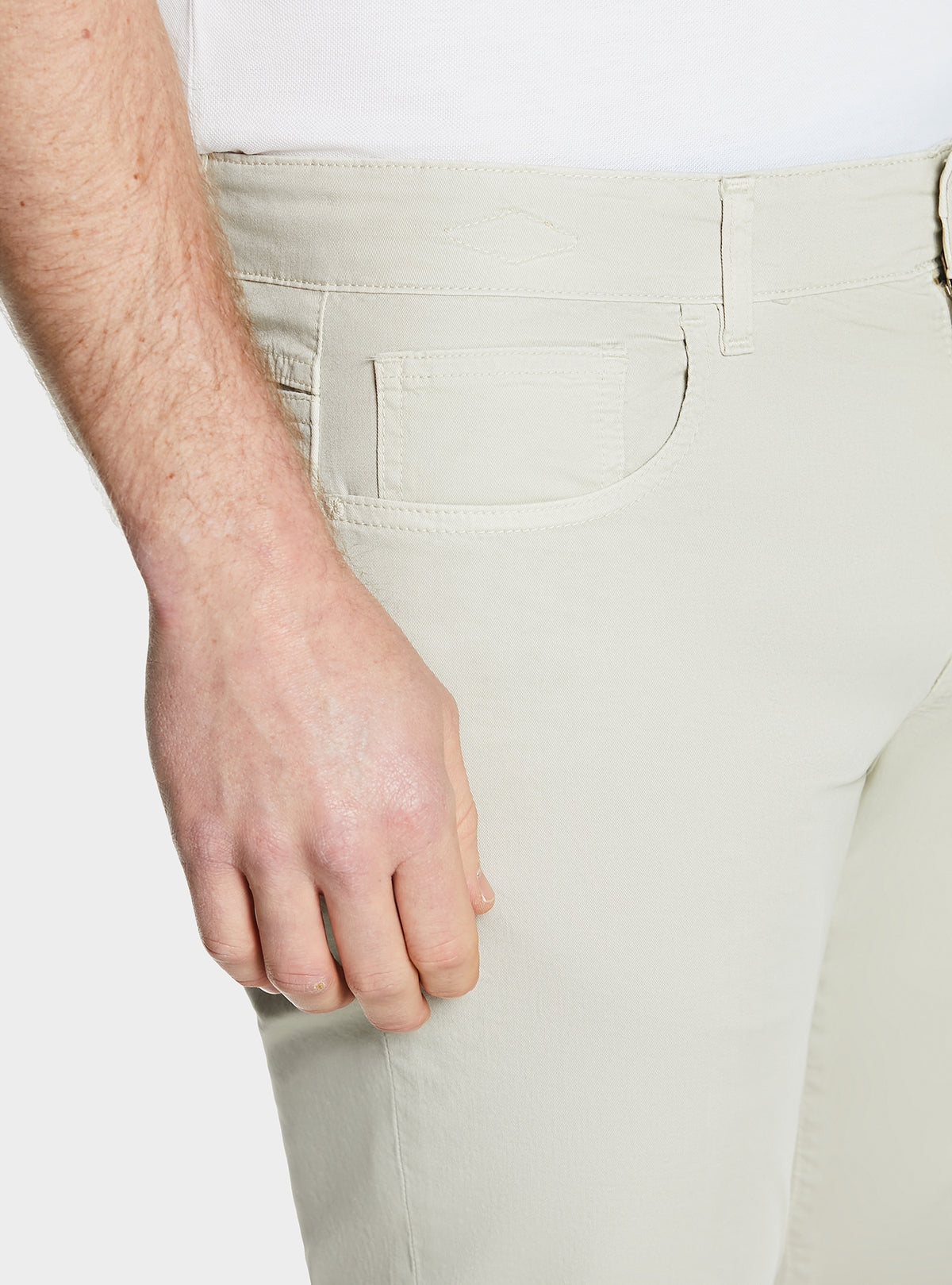 Femficksbyxor i gabardin