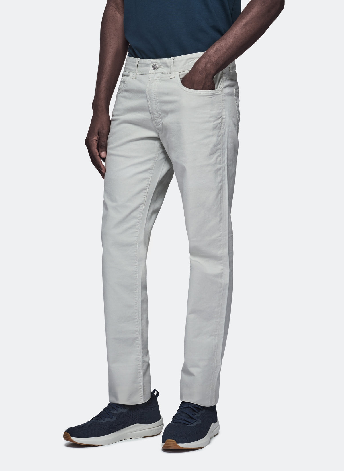 Femficksbyxor i gabardin