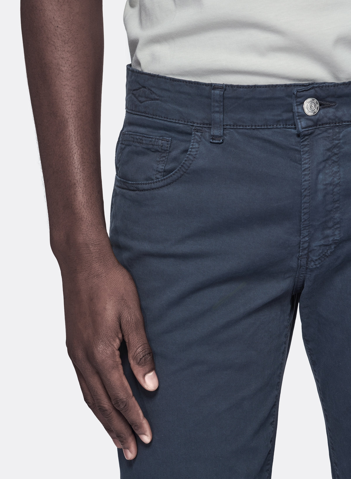 Femficksbyxor i gabardin