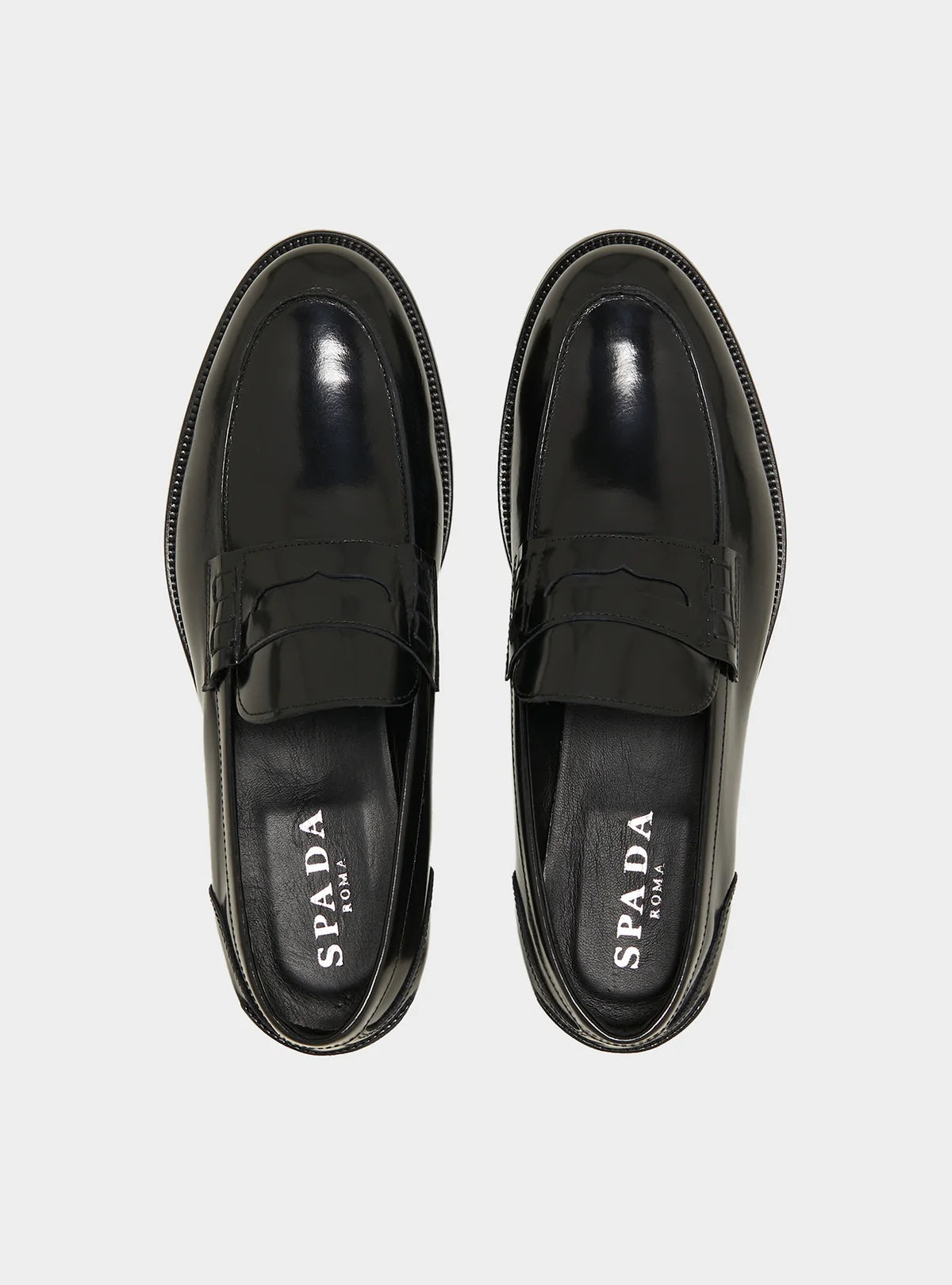 Penny Loafers i Italienskt Läder – Svart