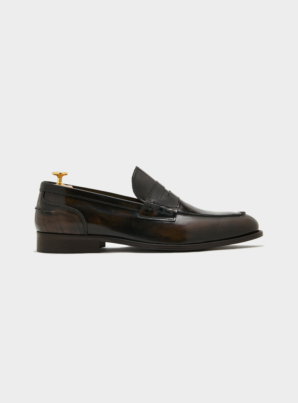 Penny Loafers i Italienskt Läder – Mörkbrun