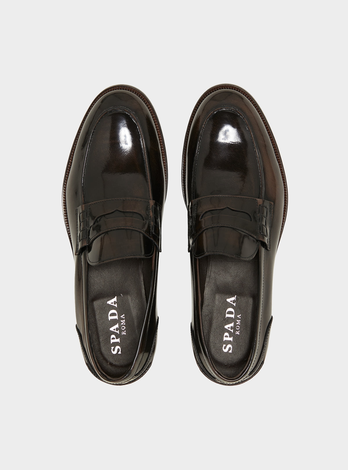 Penny Loafers i Italienskt Läder – Mörkbrun