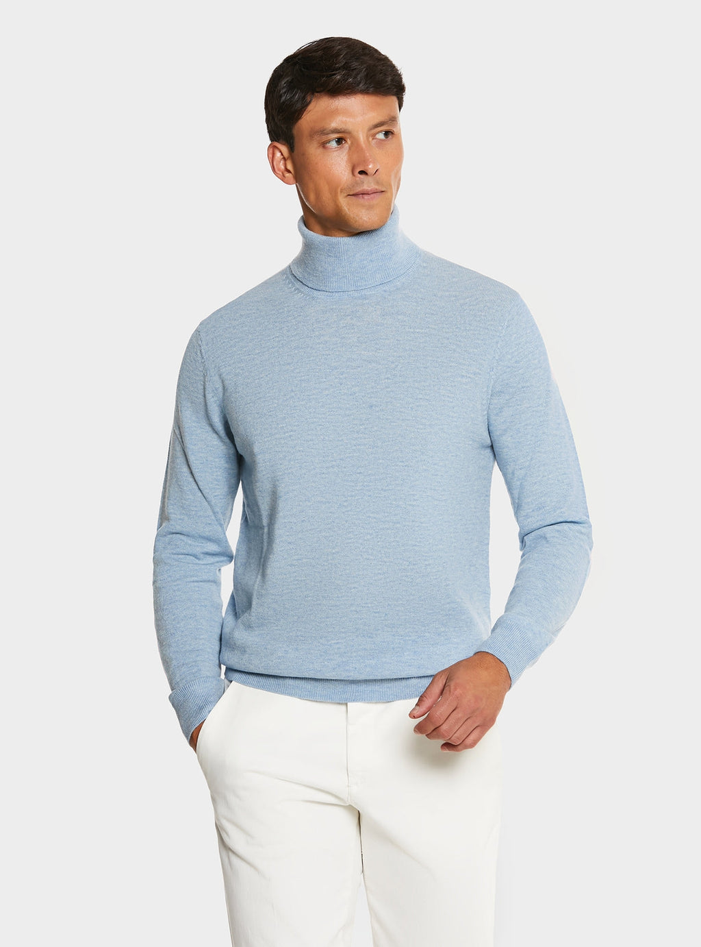 Polotröja i ull och cashmere