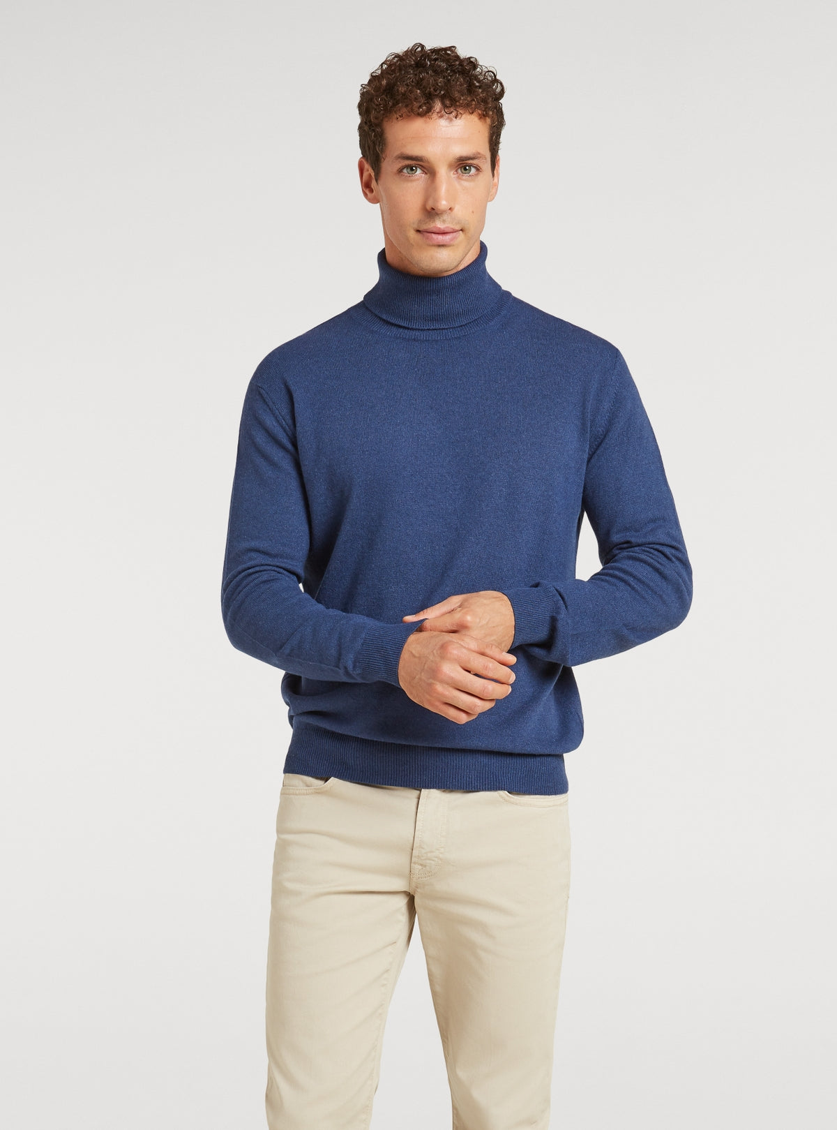 Polotröja i ull och cashmere