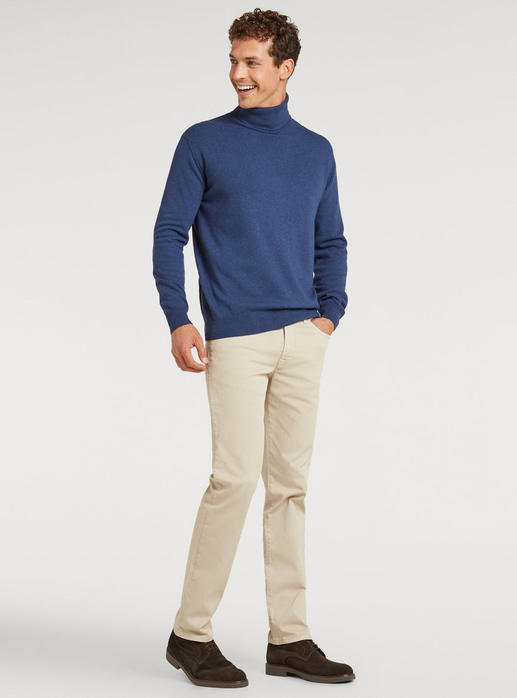 Polotröja i ull och cashmere