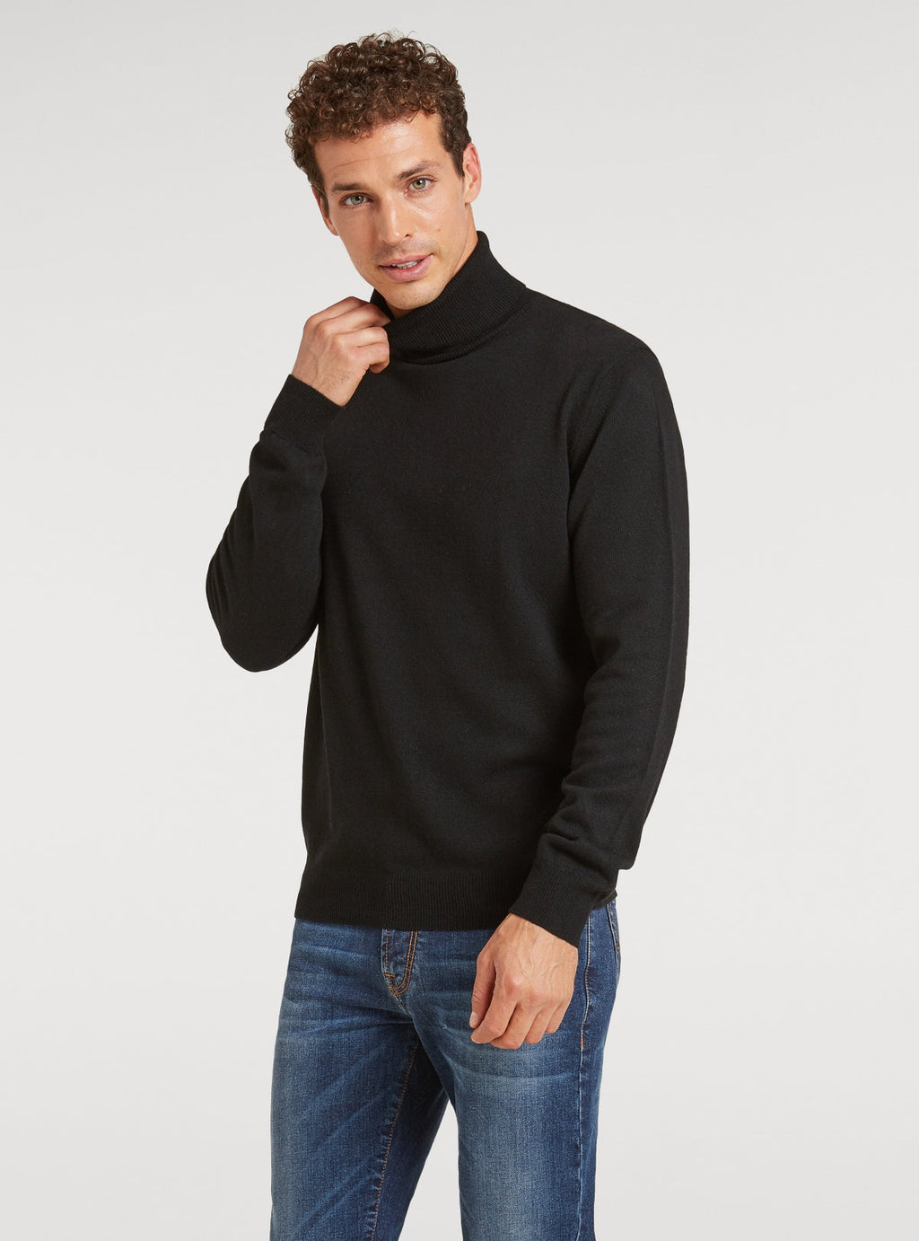 Polotröja i ull och cashmere