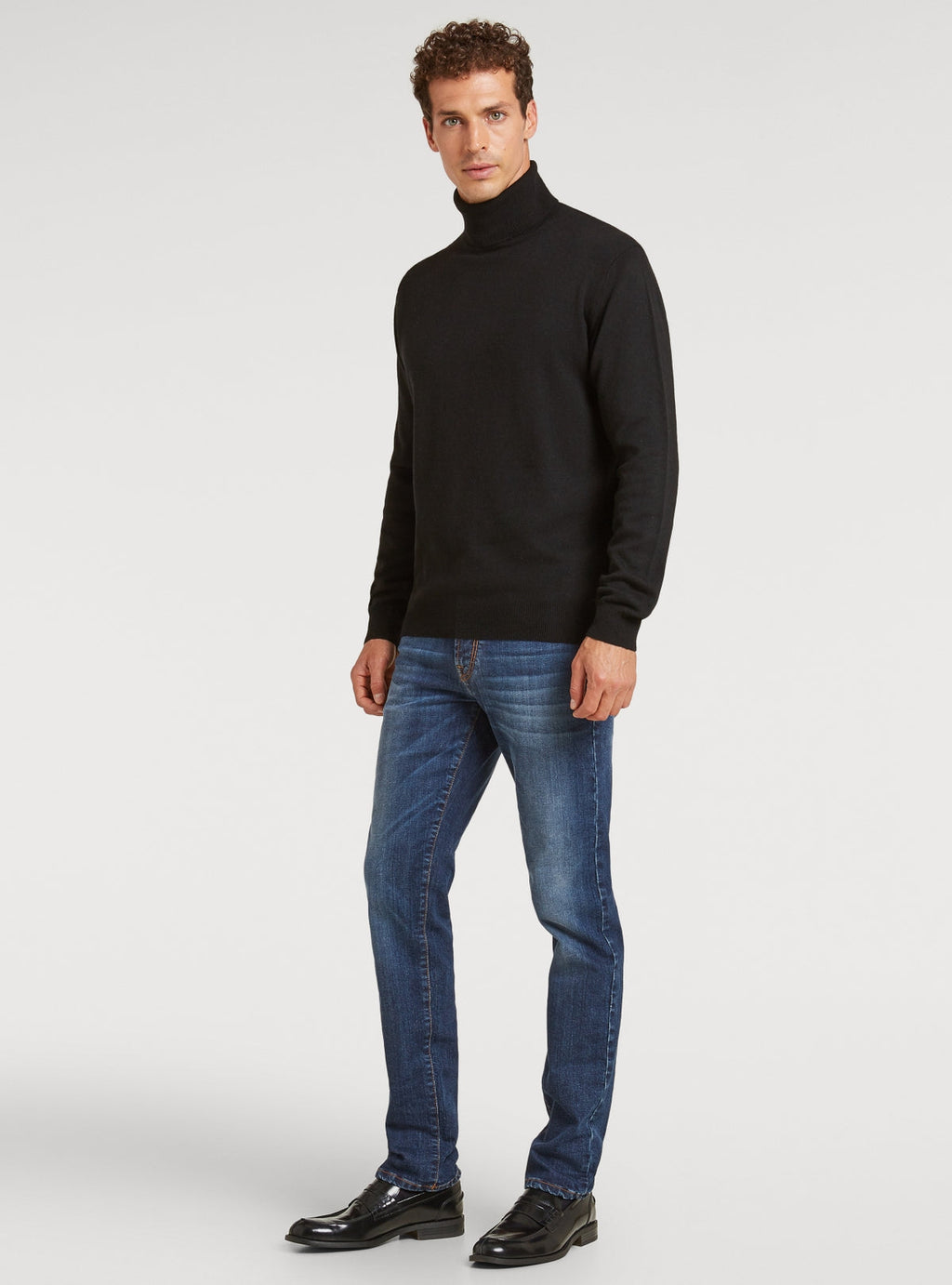 Polotröja i ull och cashmere