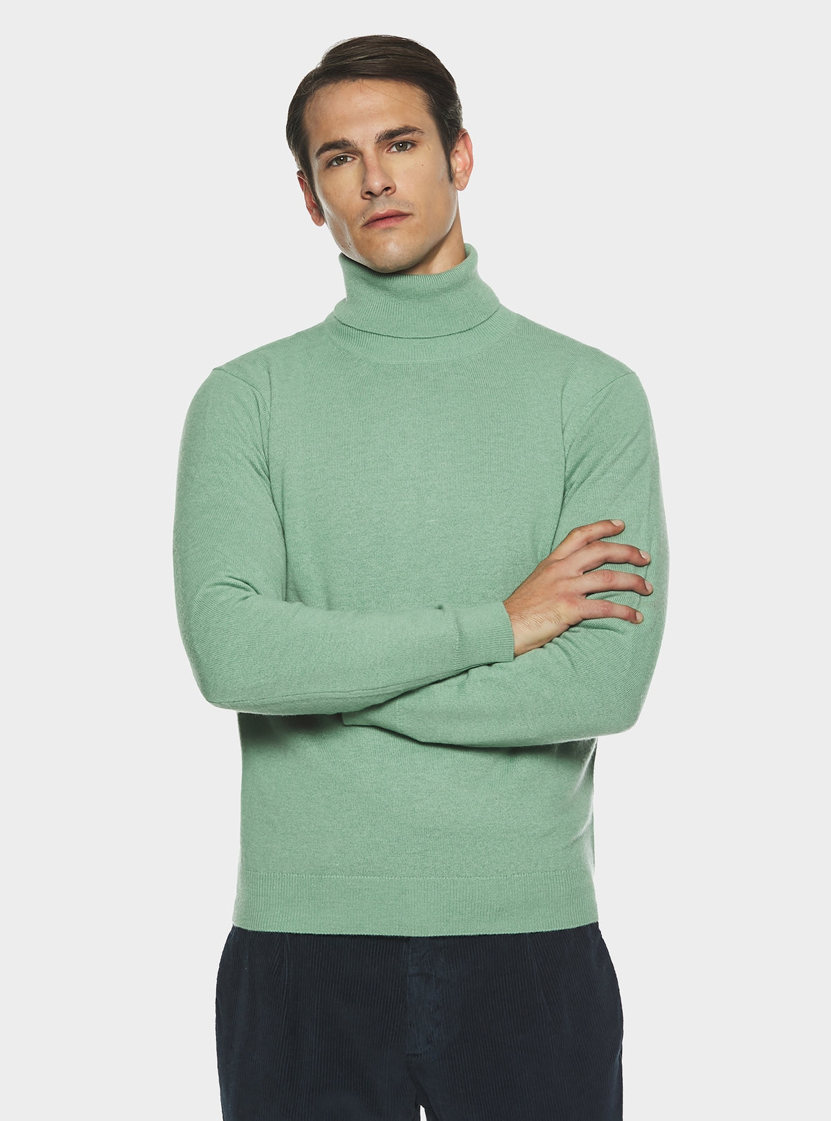 Polotröja i ull och cashmere