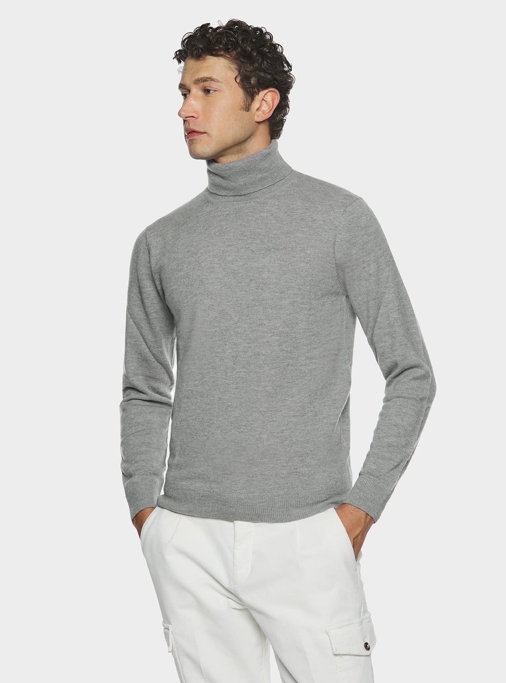 Polotröja i ull och cashmere