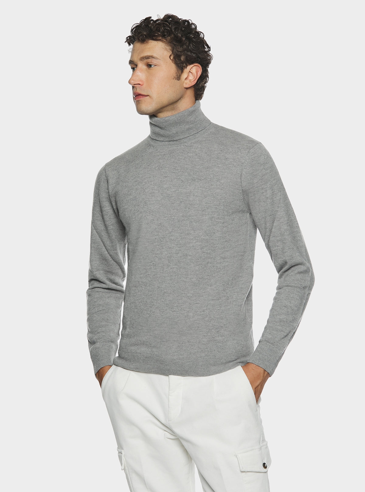 Polotröja i ull och cashmere