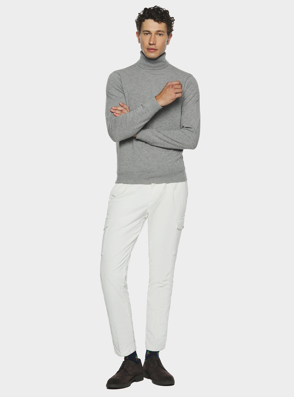 Polotröja i ull och cashmere