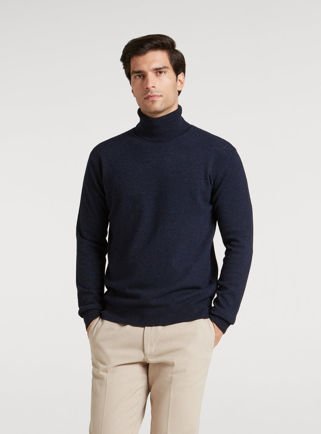 Polotröja i ull och cashmere