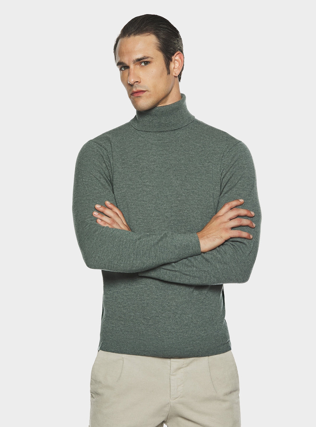 Polotröja i ull och cashmere