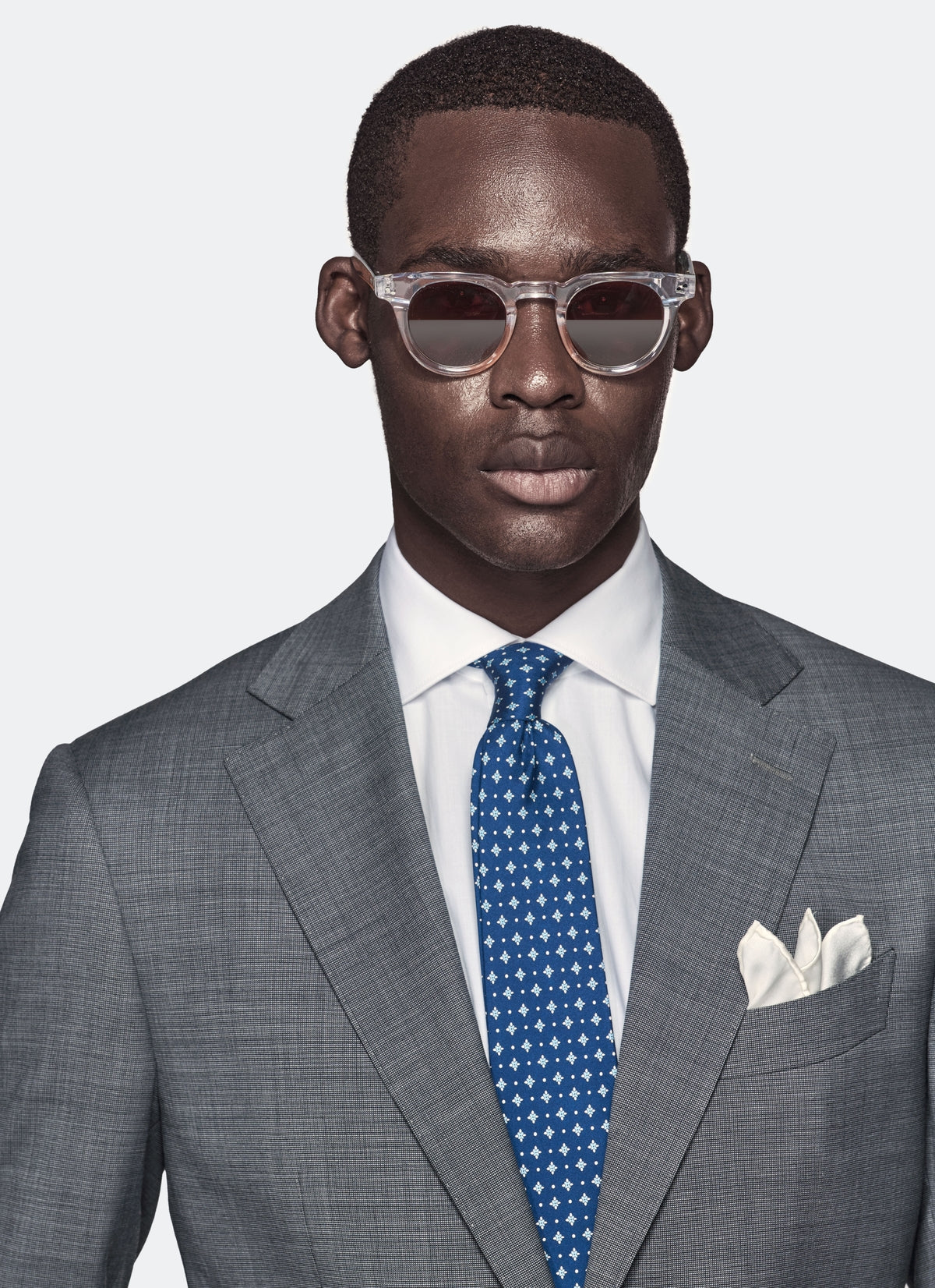 Ash Grey Kostym i 100 % Ull - Regular Fit