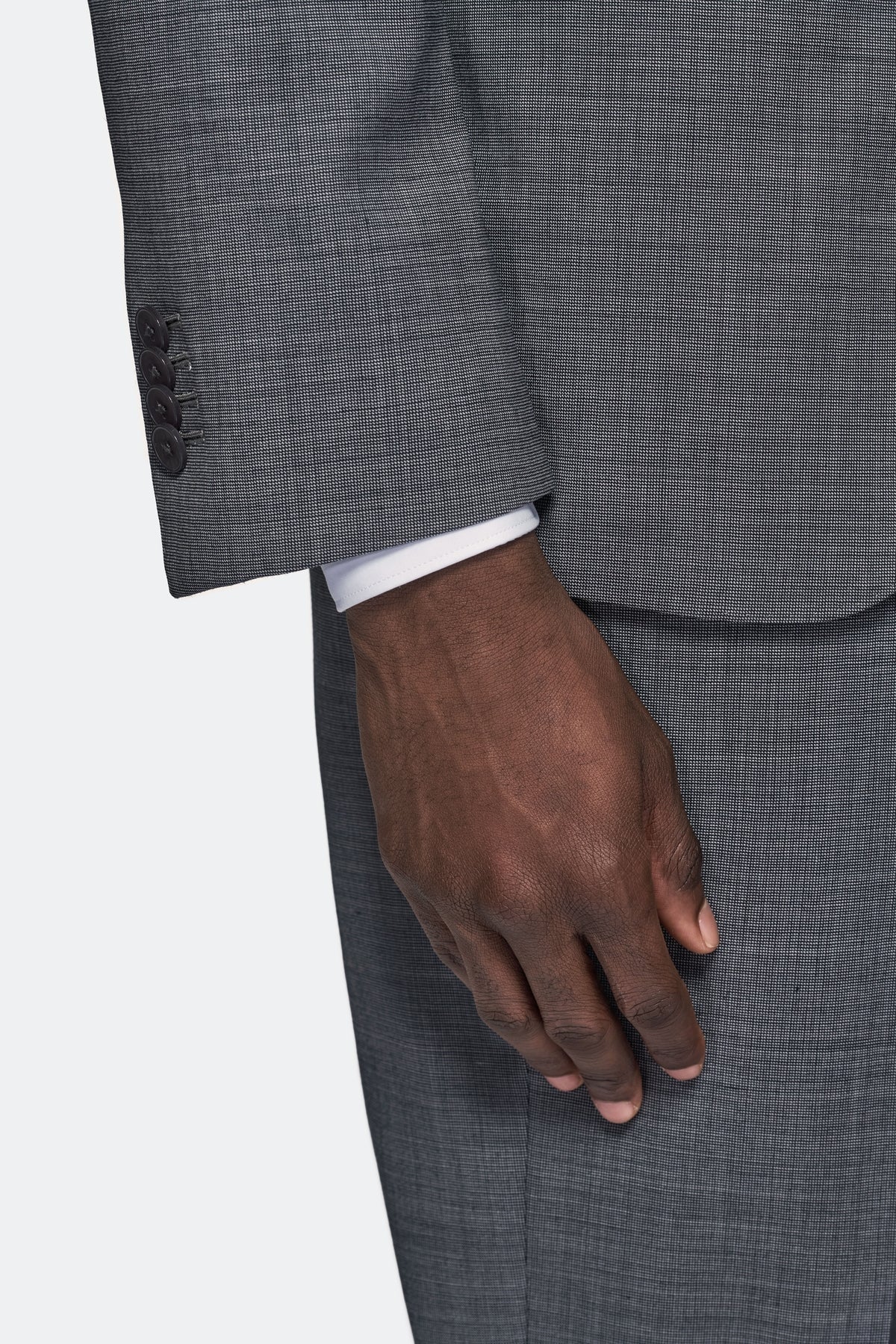 Ash Grey Kostym i 100 % Ull - Regular Fit