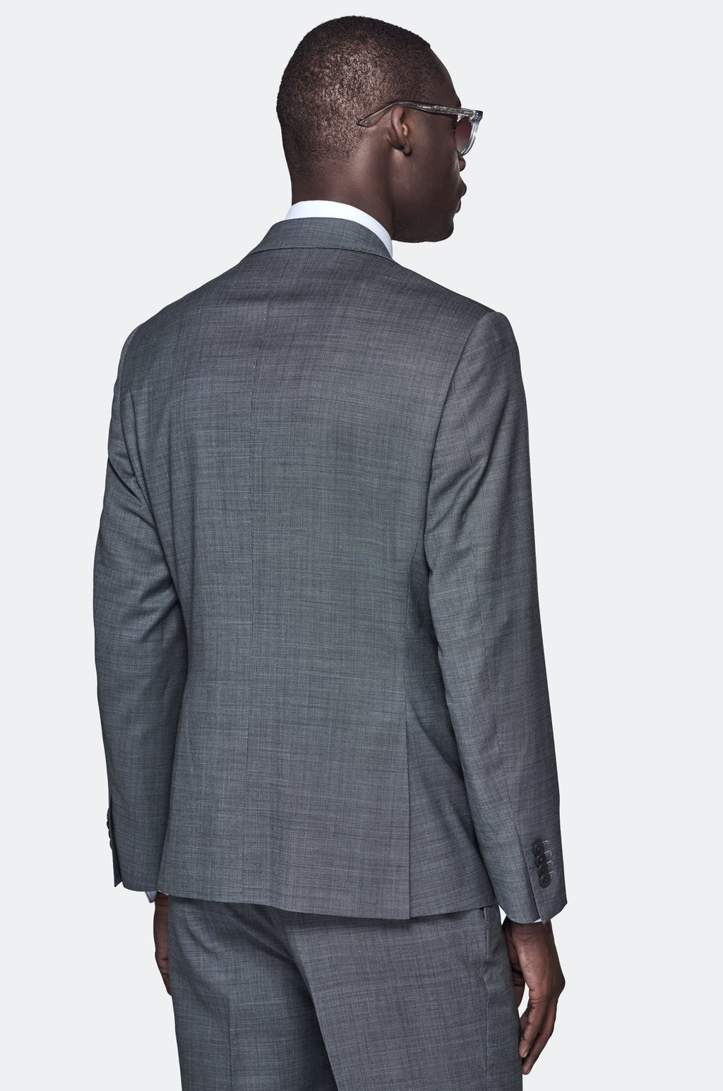 Ash Grey Kostym i 100 % Ull - Regular Fit