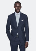 Navy Blue Kostym i 100 % Ull - Regular Fit