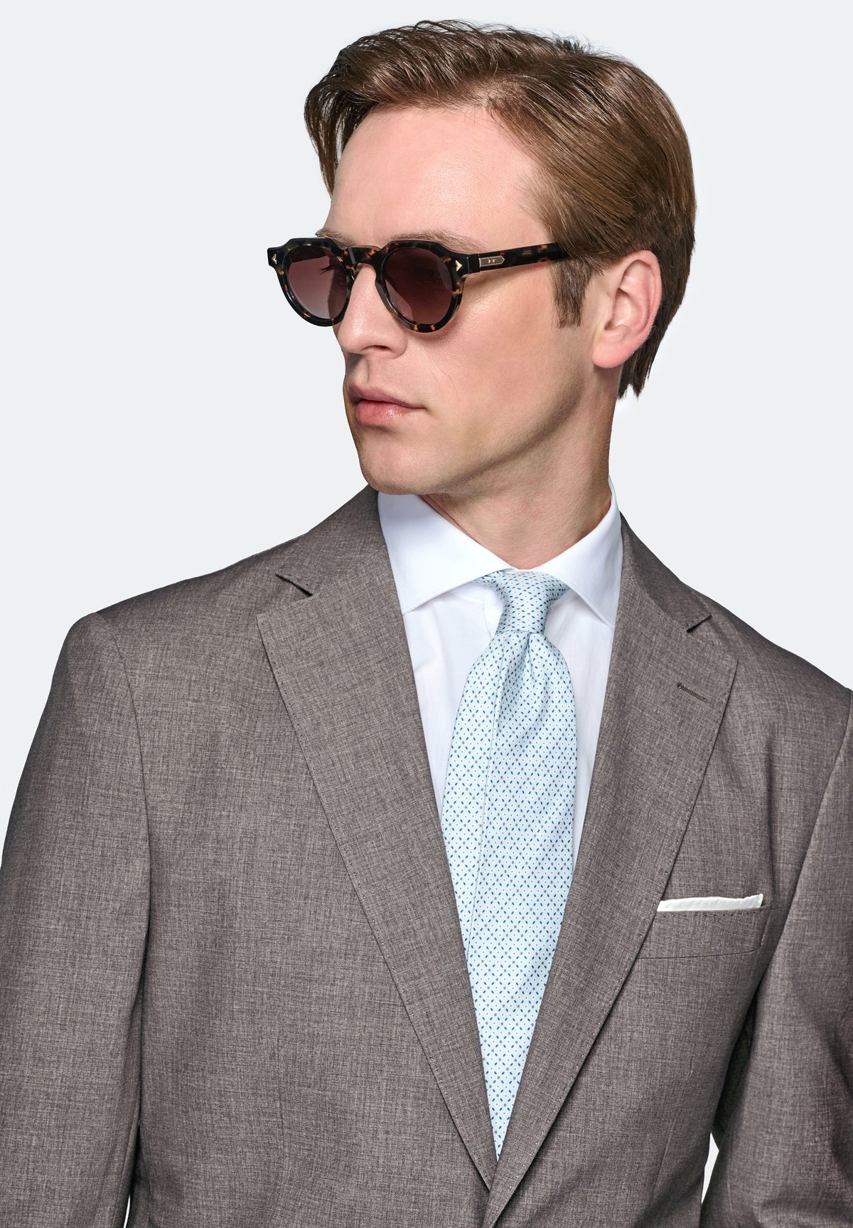 Tobacco Brown Kostym – Regular Fit