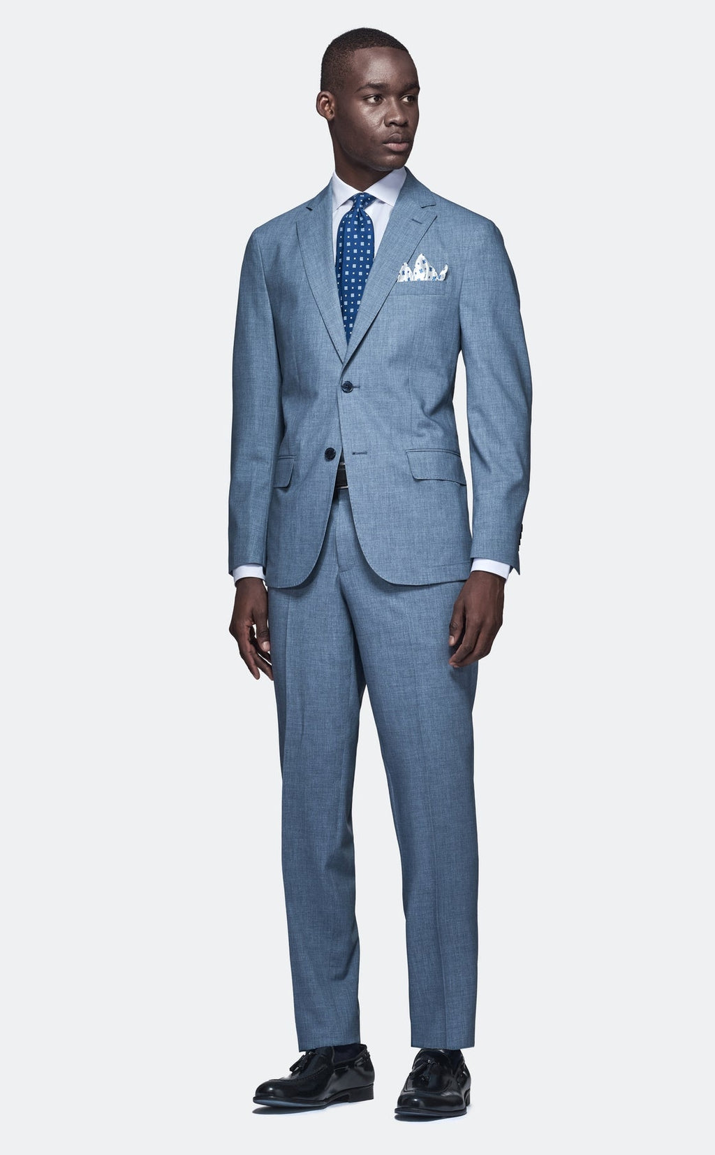 Capri Blue Kostym – Regular Fit