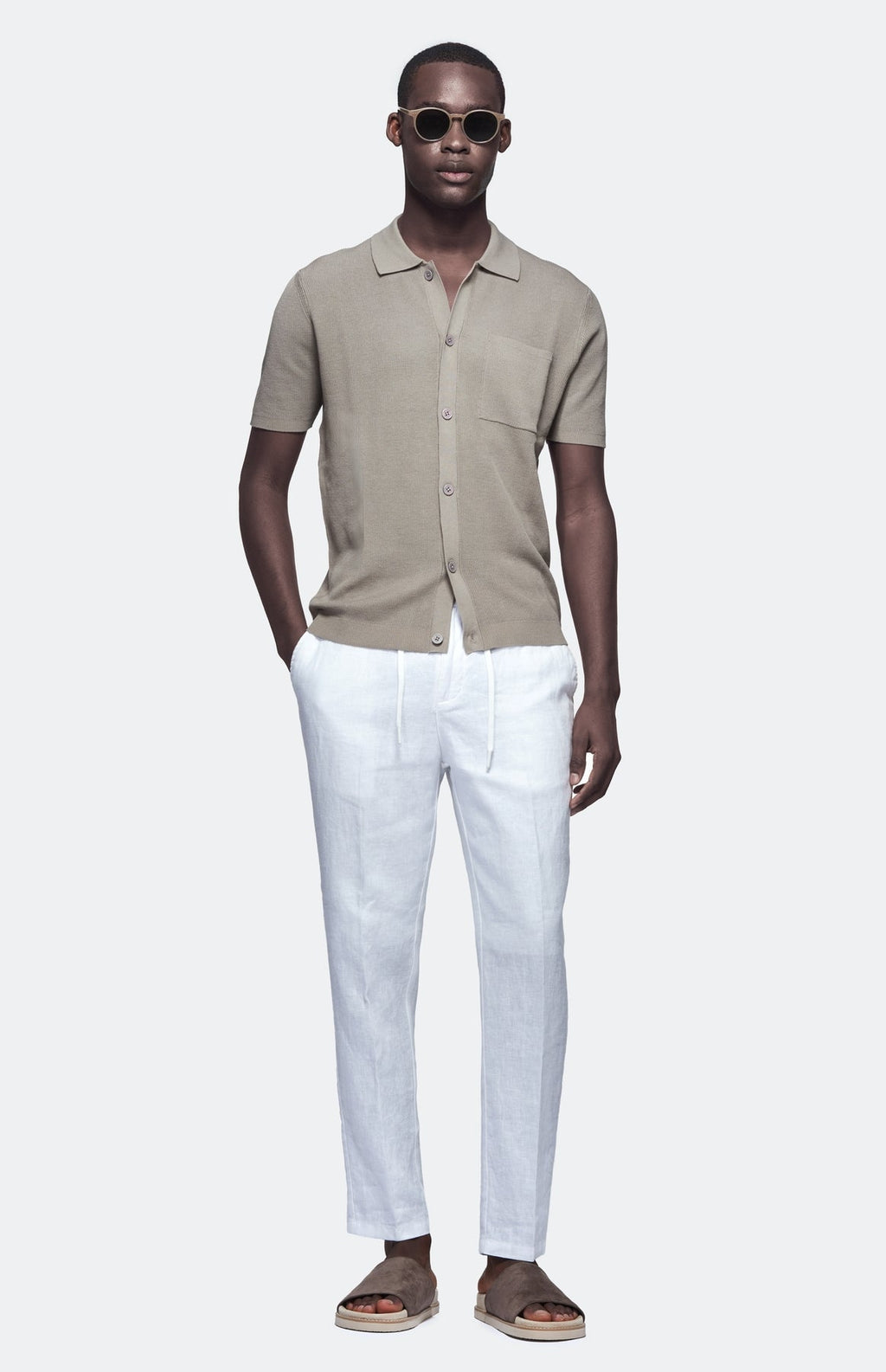 Polo camicia mezza manica 100% cotone-0