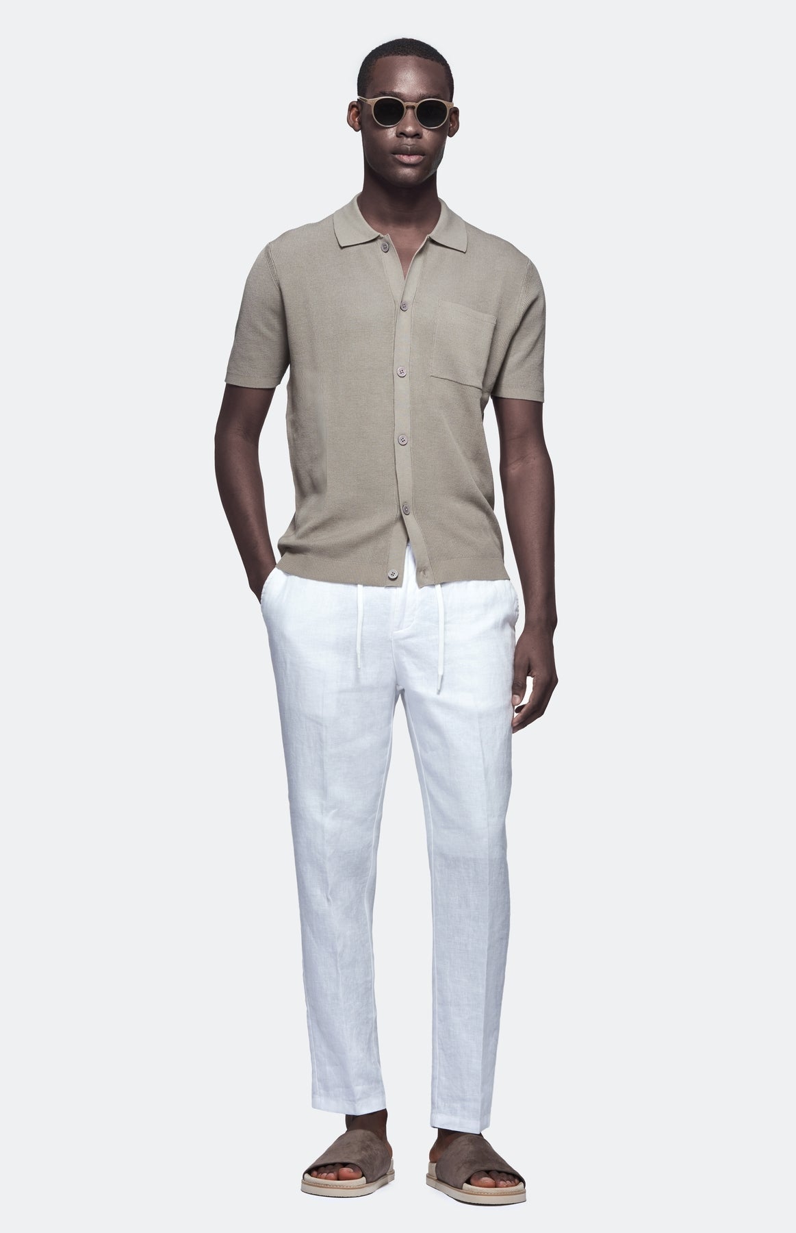 Polo camicia mezza manica 100% cotone-0