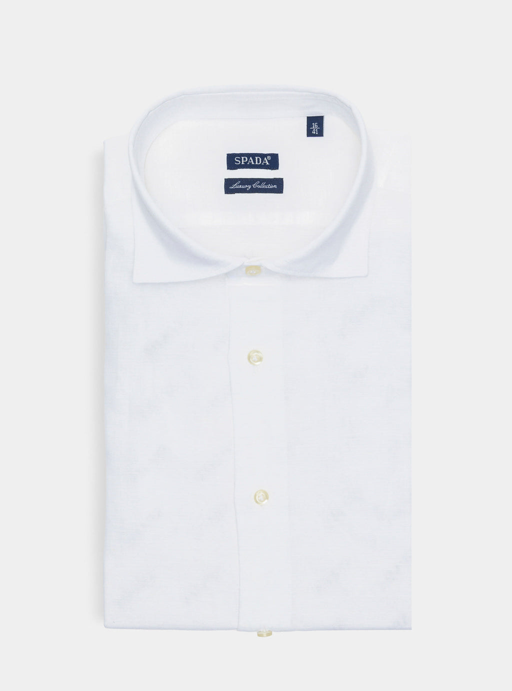 Camicia collo francese in lino e cotone-0