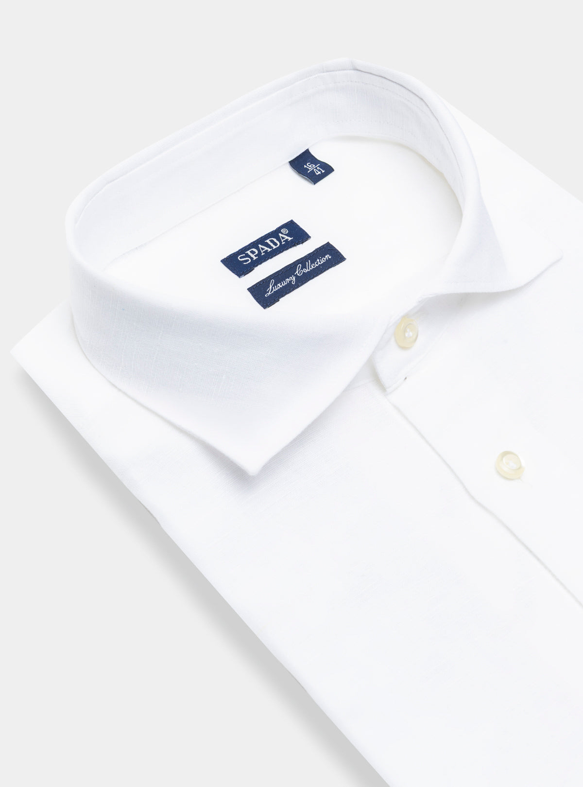 Camicia collo francese in lino e cotone-1
