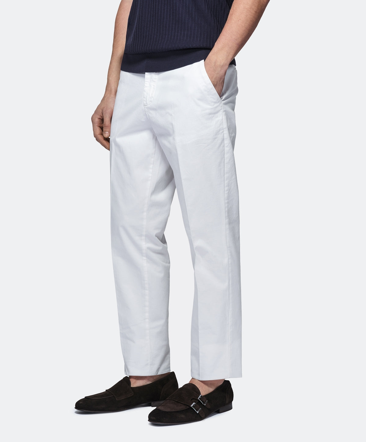 Chinos i gabardin