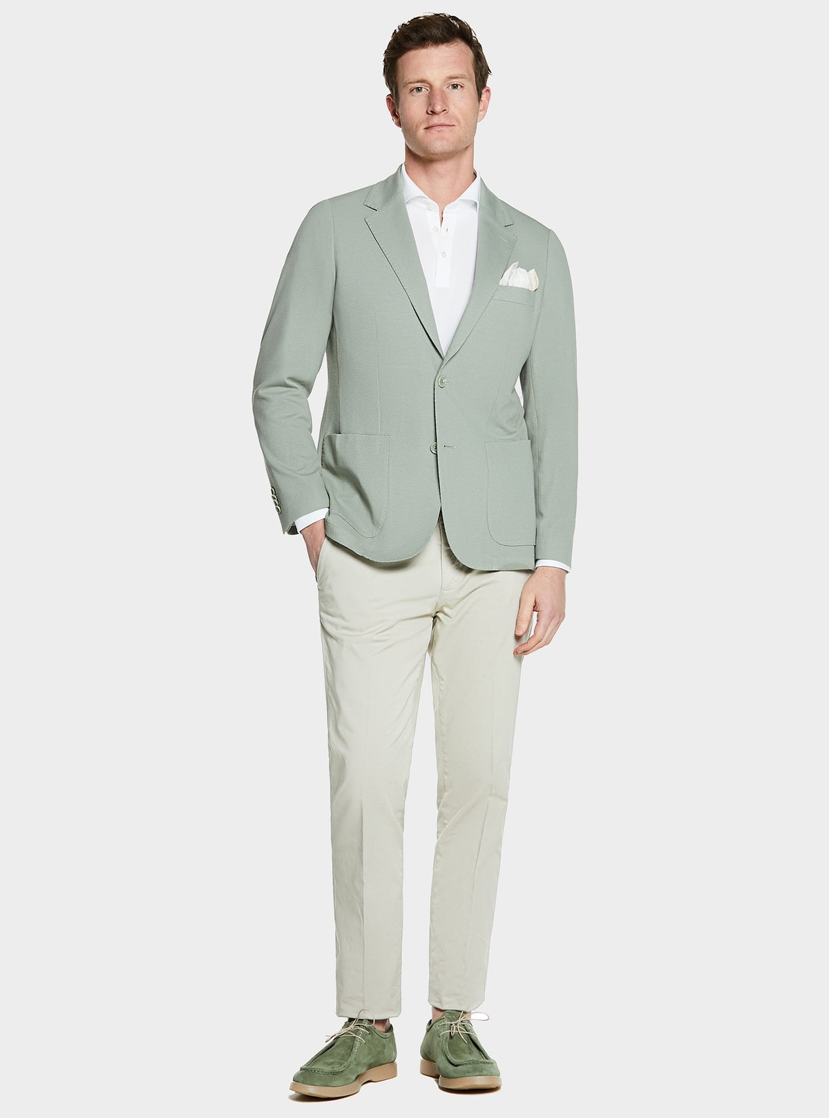 Chinos i gabardin