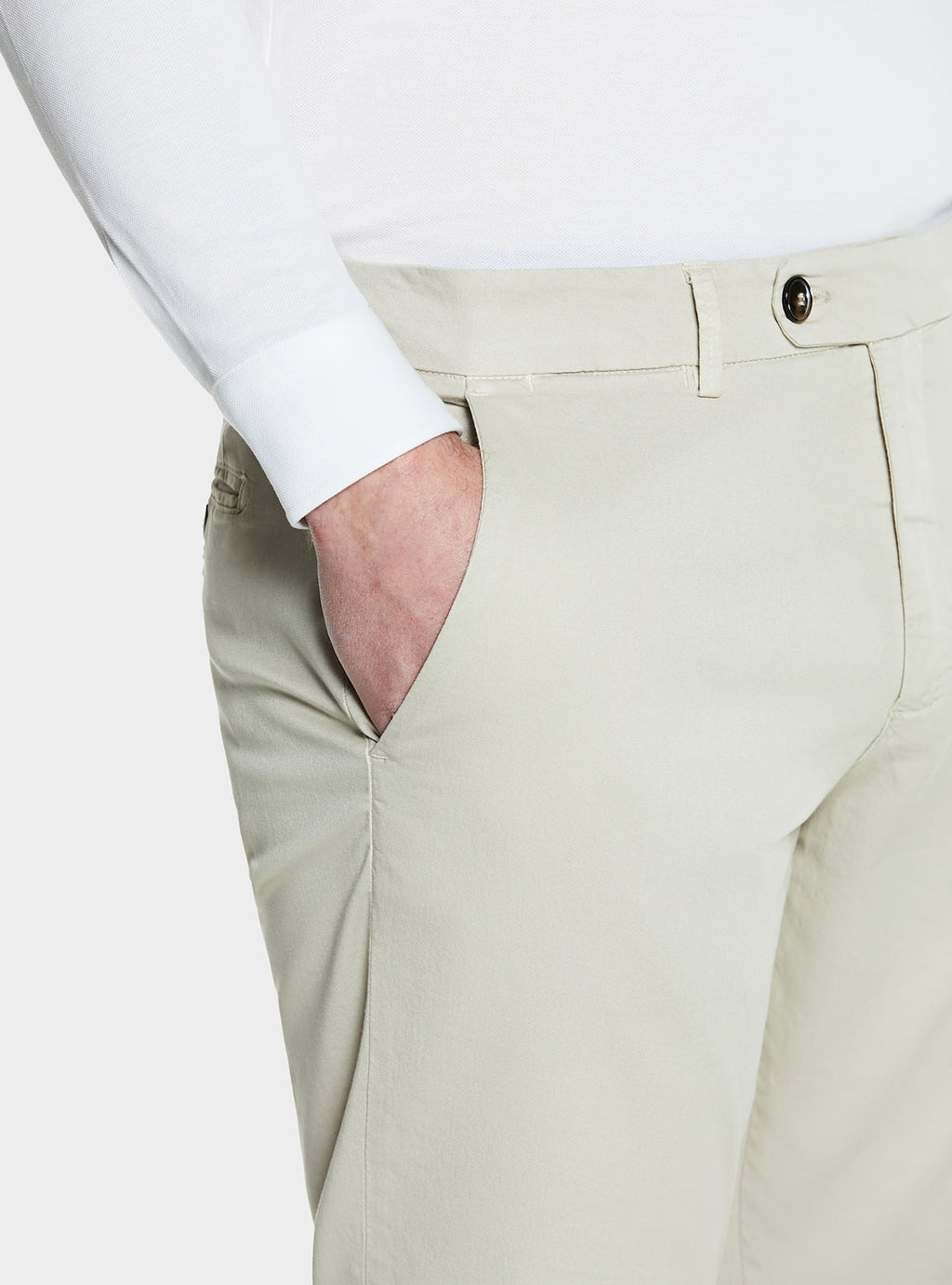 Chinos i gabardin