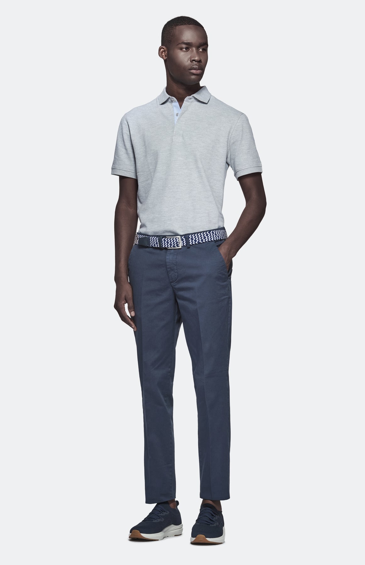 Chinos i gabardin