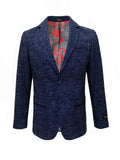 Blå Tweed Blazer