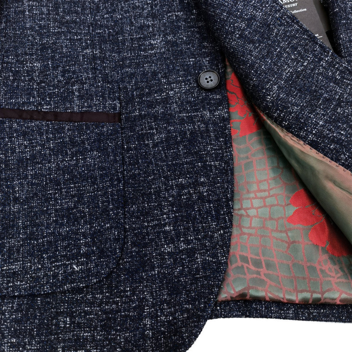 Blå Tweed Blazer
