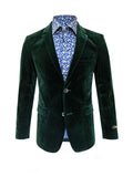 Grön Sammets Blazer
