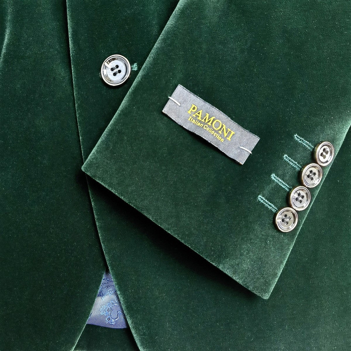 Grön Sammets Blazer