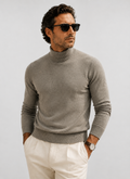 Grå Polotröja – Slim Fit