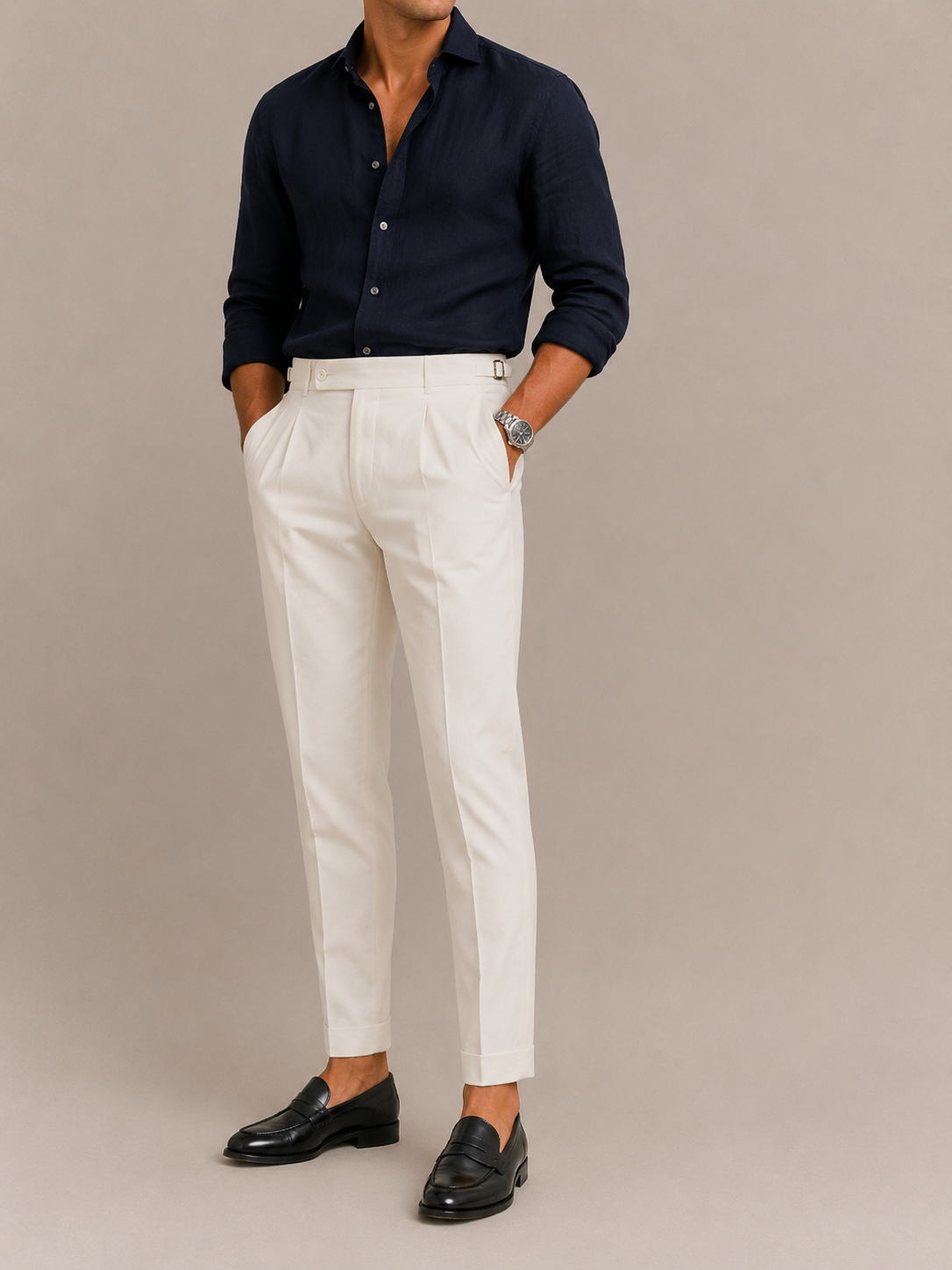 Penny Loafers i Italienskt Läder – Svart